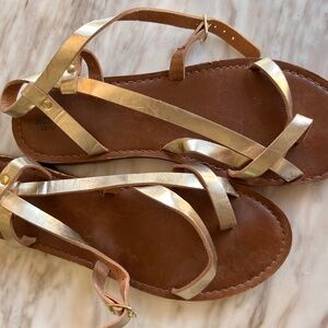 Mossimo Supply Gold Sandals